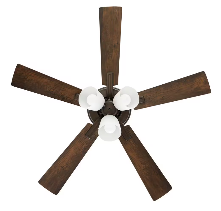 Hampton Bay Sinclair II 44 in. Indoor Oil Rubbed Bronze LED Ceiling Fan with Light