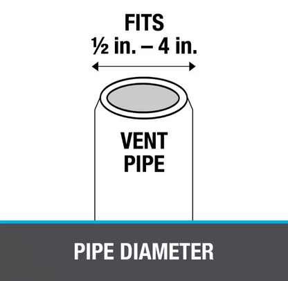 Oatey Retro Master Flash 8 in. x 8 in. Vent Pipe Roof Flashing with 1/4 in. - 4 in. Adjustable Diameter