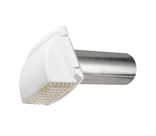 Everbilt Wide Mouth Dryer Vent Hood in White