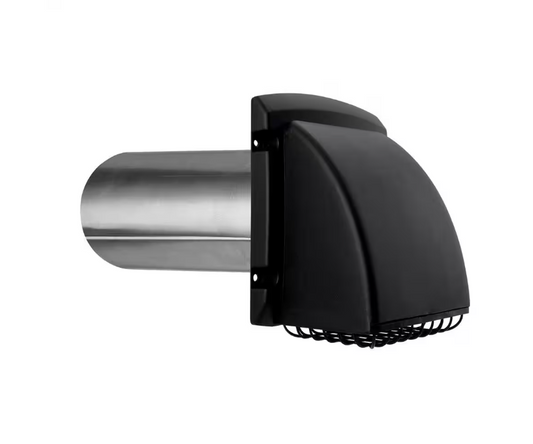 Everbilt 4 in. Wide Mouth Black Vent Hood