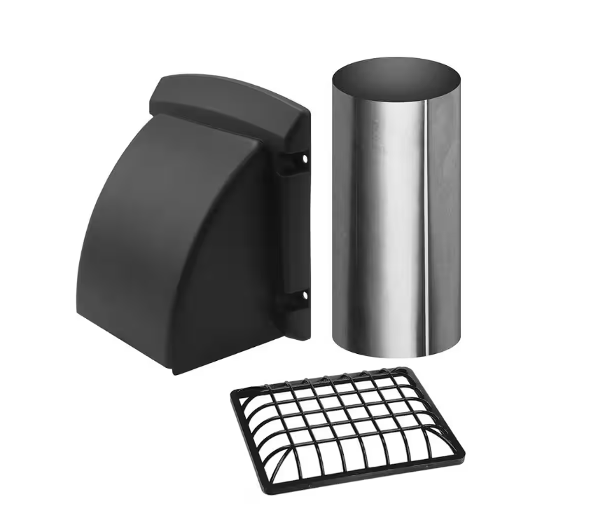 Everbilt 4 in. Wide Mouth Black Vent Hood
