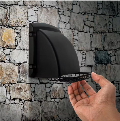 Everbilt 4 in. Wide Mouth Black Vent Hood