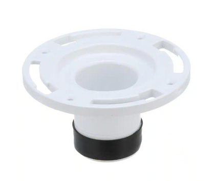 Oatey 3 in. PVC Twist-N-Set Open Toilet Flange