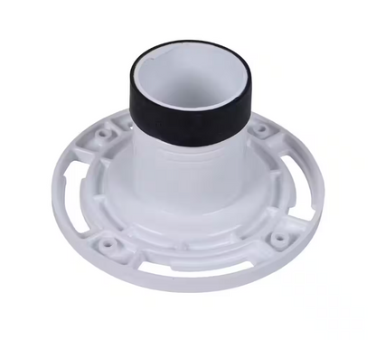 Oatey 3 in. PVC Twist-N-Set Open Toilet Flange