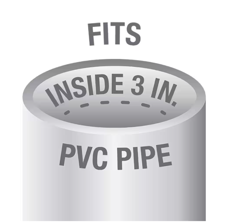 Oatey 3 in. PVC Twist-N-Set Open Toilet Flange