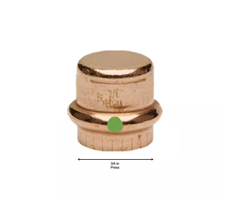 Viega ProPress 3/4 in. Press Copper Cap (10-Pack)