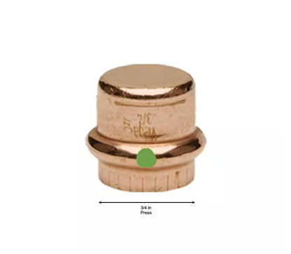 Viega ProPress 3/4 in. Press Copper Cap (10-Pack)