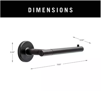 Delta Trinsic Wall Mount Single Post Toilet Paper Holder Bath Hardware Accessory in Venetian Bronze