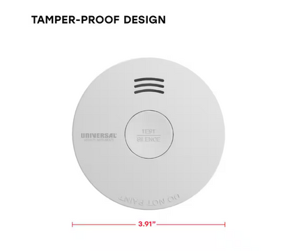 Universal Security Instruments (3-Pack) 10-Year Battery Powered Mini Smoke and Fire Detector with Photoelectric Sensor