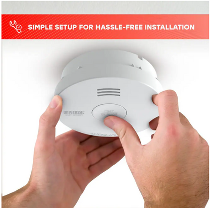 Universal Security Instruments (3-Pack) 10-Year Battery Powered Mini Smoke and Fire Detector with Photoelectric Sensor