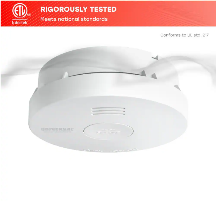 Universal Security Instruments (3-Pack) 10-Year Battery Powered Mini Smoke and Fire Detector with Photoelectric Sensor