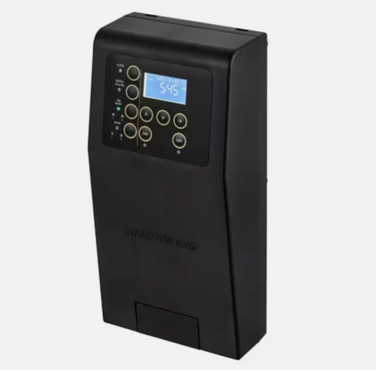 Hampton Bay Digital Landscape Lighting Transformer 200W 3 Channel ER-200-1215-AL