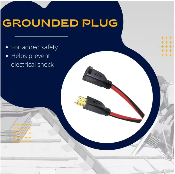 Husky 50 ft. 14/3 Medium Duty Indoor/Outdoor Extension Cord, Red/Black