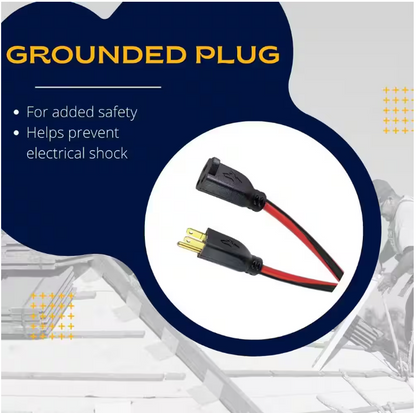 Husky 50 ft. 14/3 Medium Duty Indoor/Outdoor Extension Cord, Red/Black