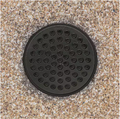Oatey Round 6-7/8 in. Black Cast Iron Floor Drain Cover