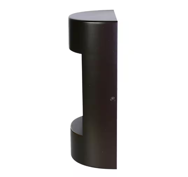 Commercial Electric 25-Watt Equivalent Integrated LED Bronze Dusk to Dawn Photocell Sensor Security Down Light Outdoor Wall Pack Light 5000K