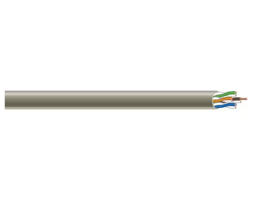 Southwire 300 ft. Tan 24/4 Solid CU CAT5e CMR-CMX Indoor/Outdoor Data Cable