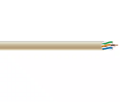Southwire 300 ft. Tan 24/4 Solid CU CAT5e CMR-CMX Indoor/Outdoor Data Cable