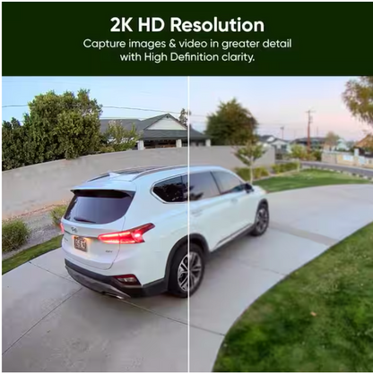 Wyze Wired Outdoor Wi-Fi Floodlight v2 Home Security Camera with 2K Video, Color Night Vision, Motion Activated LEDs - White