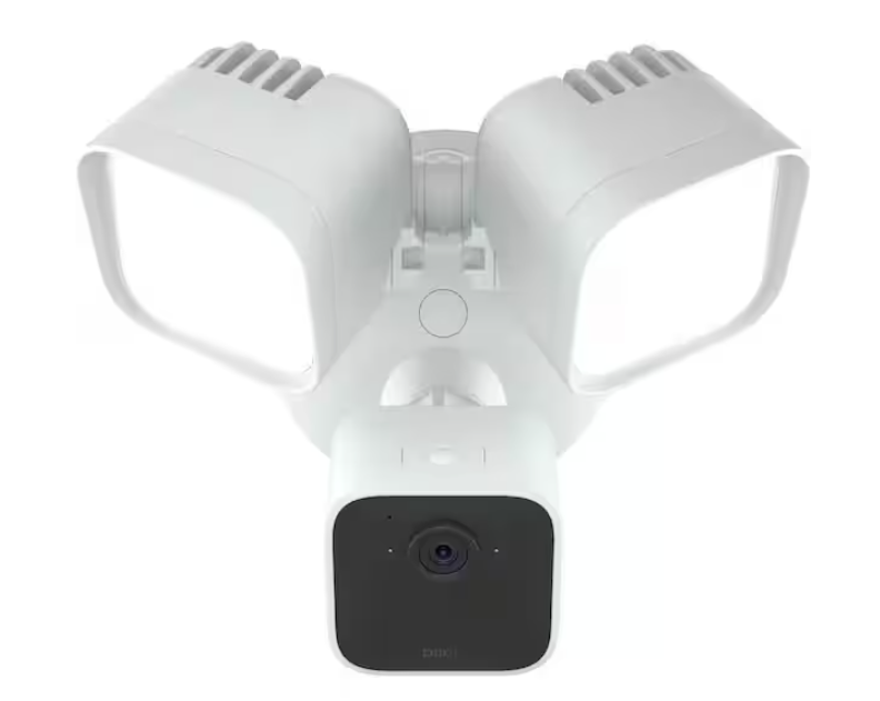 Blink Wired Floodlight Camera - Smart Security Camera, 2600 Lumens, HD Works with Alexa - 1 Camera (White)
