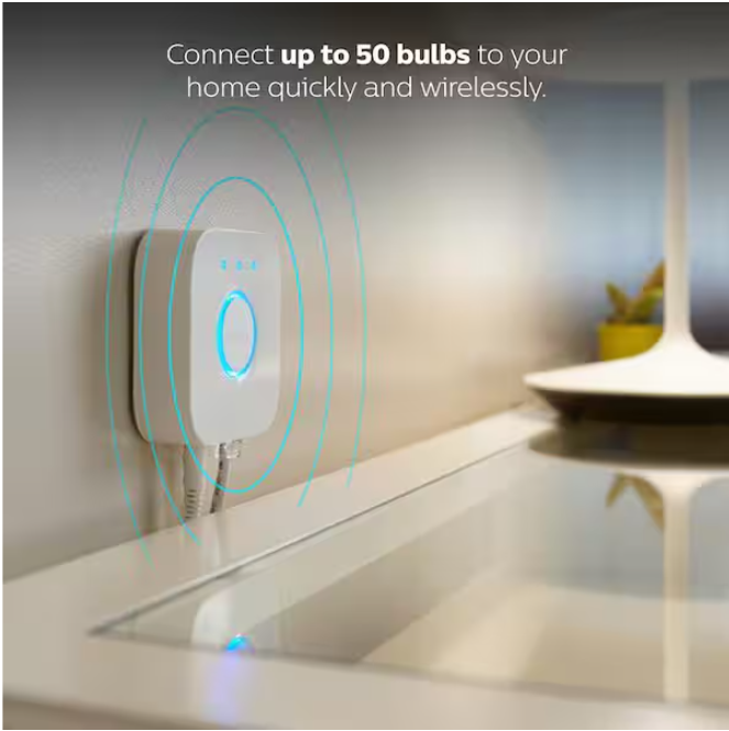 Philips Hue Smart Home Bridge With Zigbee Mesh for up to 50-Lights And Accessories
