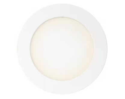 Commercial Electric Pro Value Series LED 6 in Round Adj Color Temp Canless Recessed Light for Kitchen Bath Living rooms, Wht 12-Pk