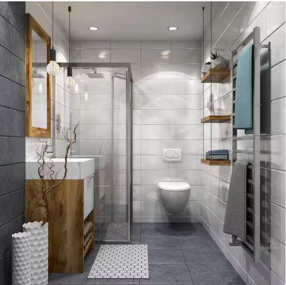 Feit Electric 5 or 6 in. 925 Lumens Selectable 5CCT Dimmable Integrated LED Retrofit Recessed Light Baffle Trim, White 6-Pack