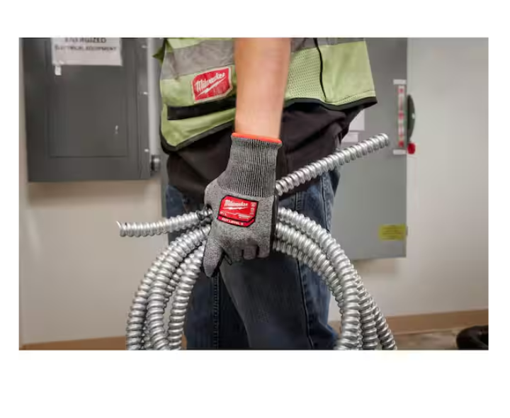 Milwaukee Medium High Dexterity Cut 5 Resistant Nitrile Dipped Outdoor and Work Gloves