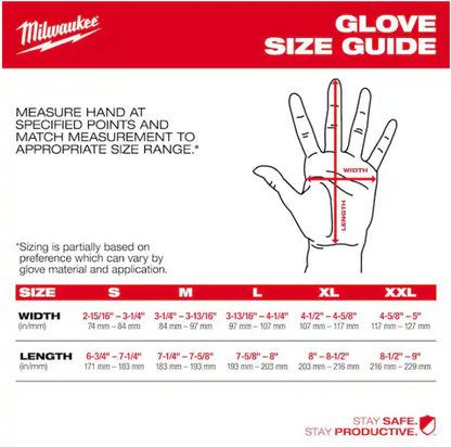 Milwaukee X-Large Red Nitrile Level 3 Cut Resistant Impact Gloves