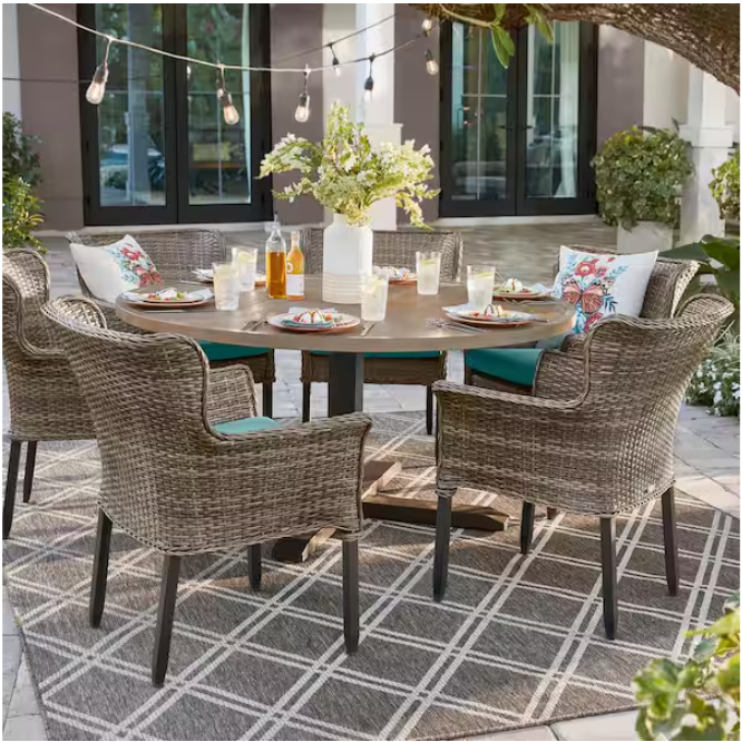 Hampton Bay 12-Light 24 ft. Plug-in Indoor/Outdoor Edison String Light with S14 Single Filament LED Bulbs