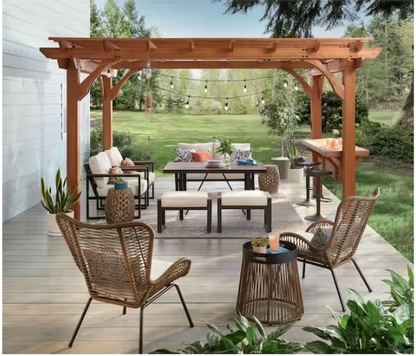 Hampton Bay 12-Light 24 ft. Plug-in Indoor/Outdoor Edison String Light with S14 Single Filament LED Bulbs