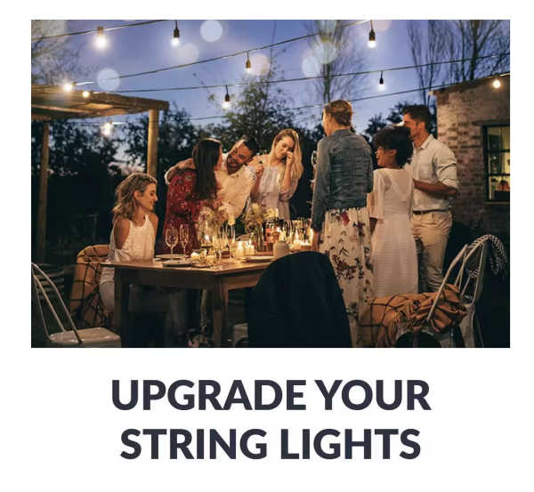 String Light Replacement Bulbs Shatter-Resistant Edison LED Bulbs (30-Pack)