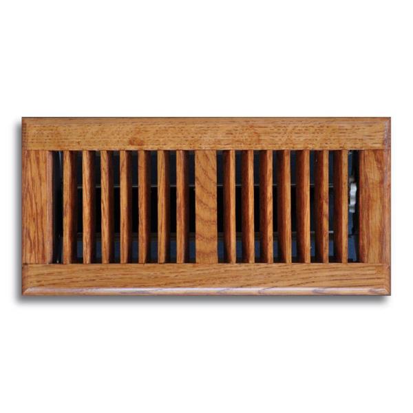 T.A. Industries 4 in. x 10 in. Oak Floor Diffuser