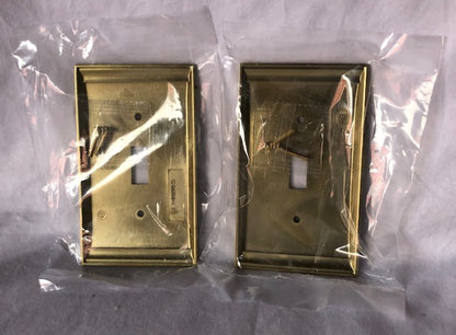 (2-Pack) Amerock Gold 1-Gang Toggle Wall Plate (2-Pack)