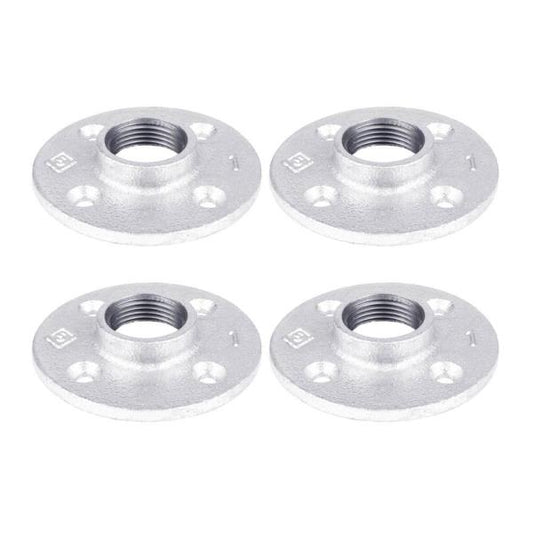 1 in. Galvanized Iron Flange (4-Pack)