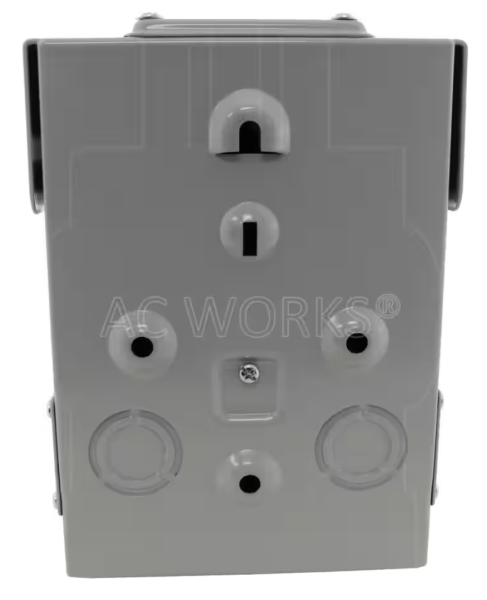 50 Amp 125-Volt/250-Volt Locking 4-Wire CS6375/SS2-50 Heavy-Duty Transfer Switch Inlet Box