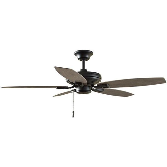 Hampton Bay Vaurgas 44 in. LED Indoor Brushed Nickel Ceiling Fan with Light Kit