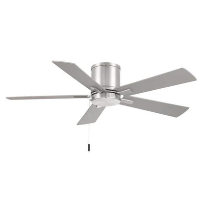 Grantway 48 in. Indoor/Covered Outdoor Brushed Nickel Ceiling Fan w/ Pull Chain