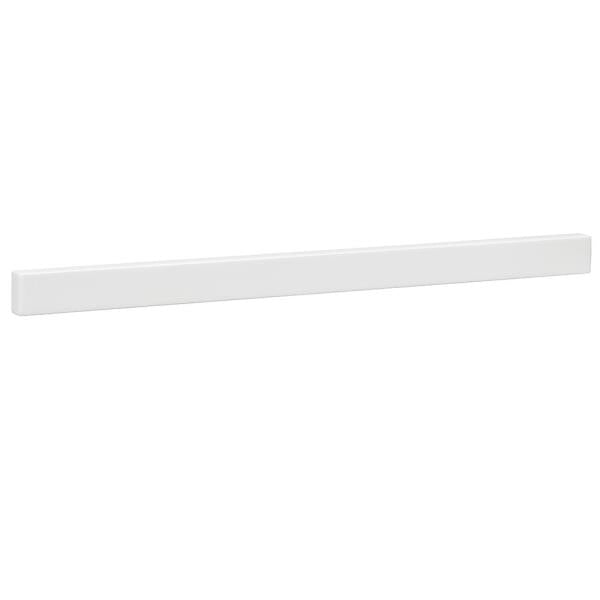 36.5 in. W Cultured Marble Vanity Backsplash in White