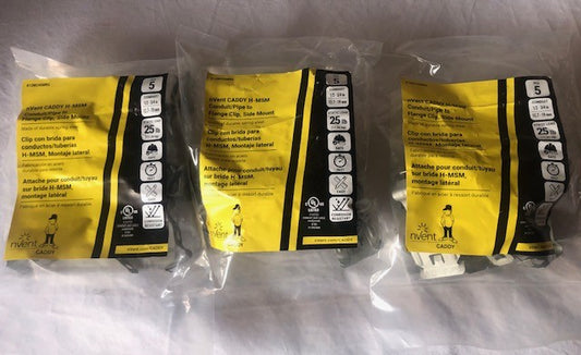 (15-Pack) CADDY Side Mount Conduit/Pipe to Flange Clip Clamp 1/2 to 3/4 in.