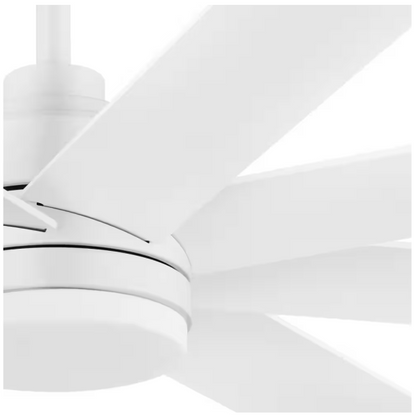 Home Decorators Collection Celene II 62 in. Indoor/Outdoor Matte White DC Motor Ceiling Fan with Adjustable White Integrated LED w/ Remote Included