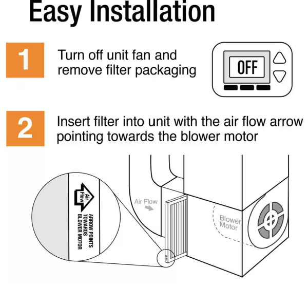 2 Pack of 16 in. X 25 in. X 5 in. Carrier Replacement Pleated Air Filter FPR 9, MERV 13