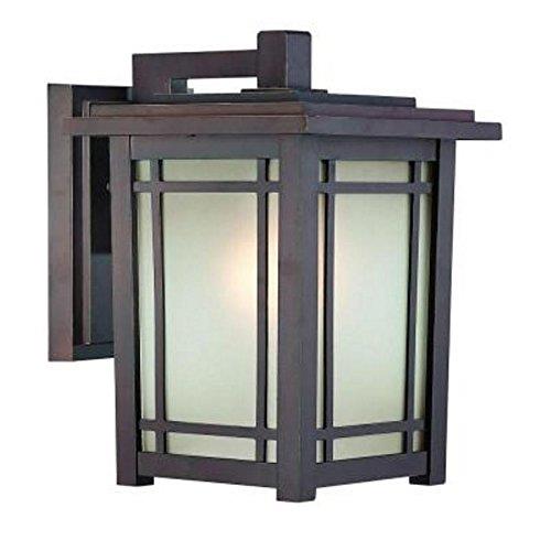 Port Oxford 13.12 in. 1-Light Oil Rubbed Chestnut Outdoor Wall Lantern Sconce