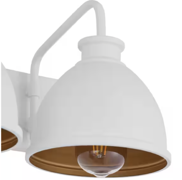 Tallulah 24 in. 3-Light White Bathroom Vanity Light