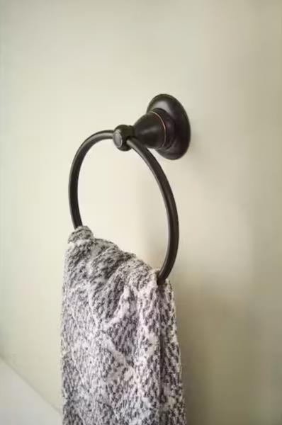 Delta Porter Wall Mounted Towel Ring in Oil Rubbed Bronze