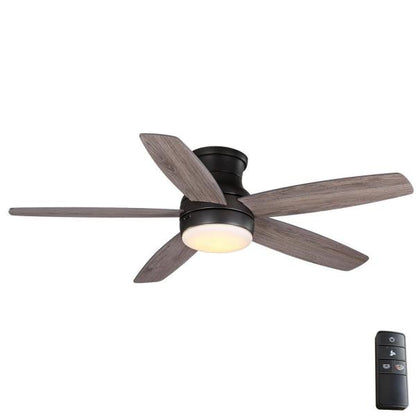 Home Decorators Ashby Park 52 in. Integrated LED Bronze Ceiling Fan with Remote