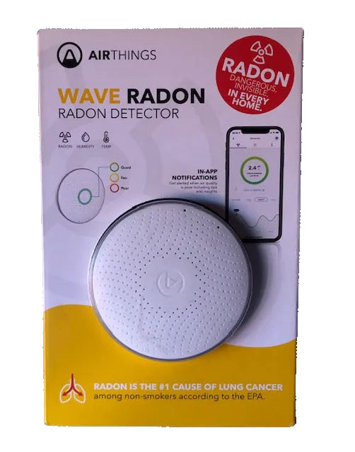 Airthings Wave Radon Battery Operated Smart Radon Detector