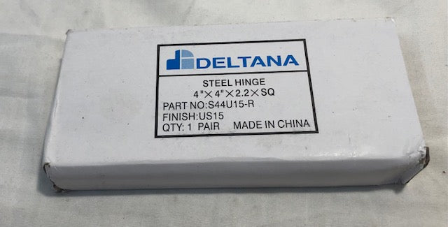 Deltana S44u15-R 4" X 4" Square Hinge, Satin Nickel Finish (Sold as a Pair)
