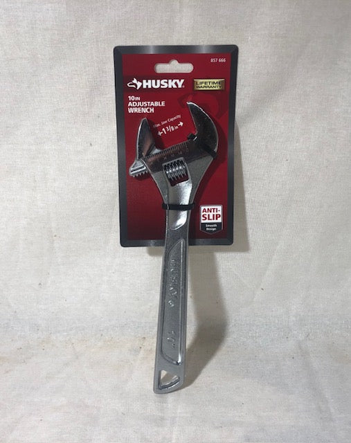 Husky 10 in. Adjustable Wrench