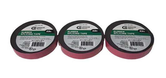 (3 Pack) Commercial Electric 3/4 in. x 22 ft. Black Rubber Splicing Tape